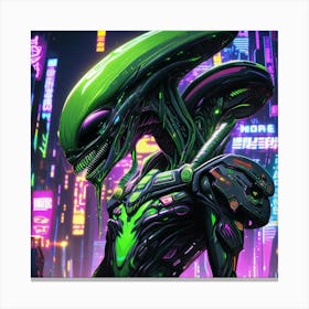 Alien City 3 Canvas Print