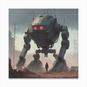 Futuristic Robot 6 Canvas Print