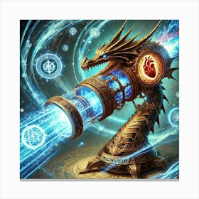 Dragons Heart Cannon Energy Based Structures Canvas Print