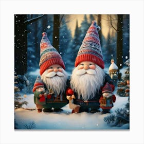 Firefly Enchanting Winter Fairy Tale With Whimsical Gnomes 99312 (2) Canvas Print