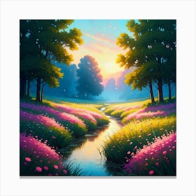 Impressionist Landscape Canvas Print