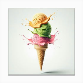 Colorful Ice Cream 1 Canvas Print