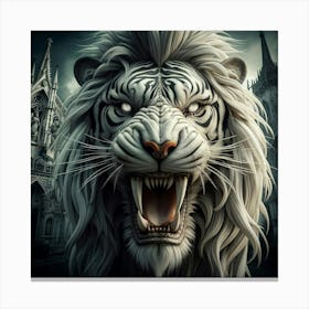 White Lion Canvas Print