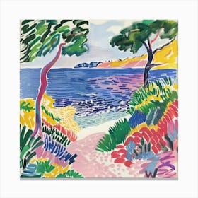 Seaside Doodle Matisse Style 13 Canvas Print