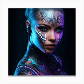 Futuristic Woman 5 Canvas Print