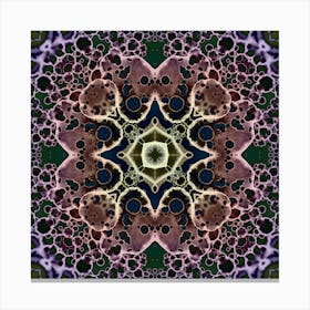 Pattern Of Purple Bubbles Canvas Print
