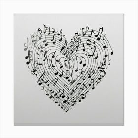 Heart Of Music 40 Canvas Print