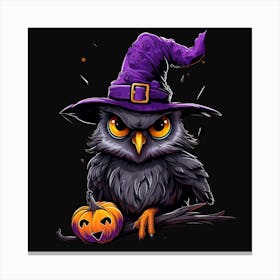 Halloween Owl 10 Canvas Print