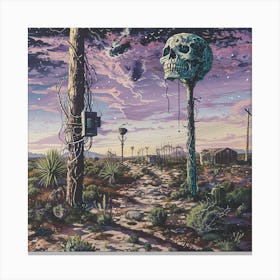 'Skull In The Desert' 1 Canvas Print