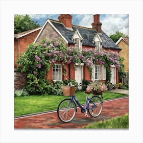 Lilac Cottage Canvas Print