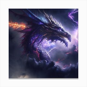 Lightning Dragon 2 Canvas Print