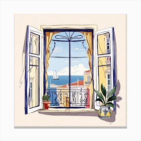 Open Window Canvas Print