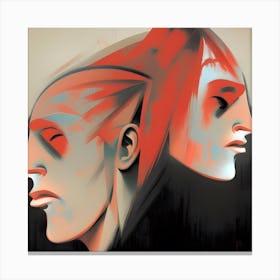 Two Heads Canvas Print