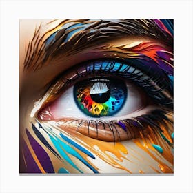 Colorful Eye 6 Canvas Print