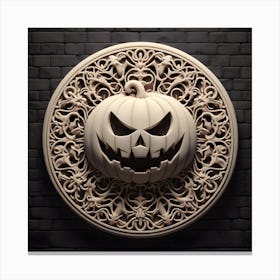 Carved Pumpkin Canvas Print