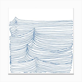 Blue Continuous Sea2 Canvas Print