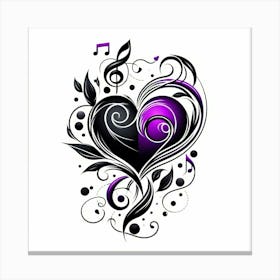 Heart Of Music 2 Canvas Print