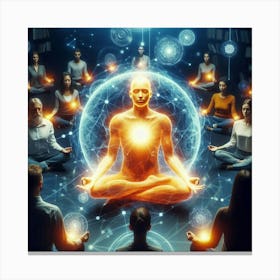 Meditation Group Canvas Print