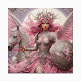 Angel Of The Moon Canvas Print