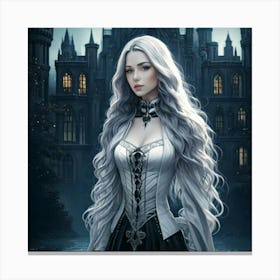 Firefly Sinister Gothic Woman In Mysterious Castle 77335 (2) Canvas Print