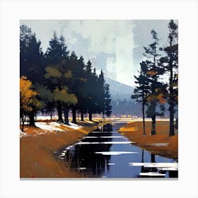 Landscape Painting 68 Canvas Print