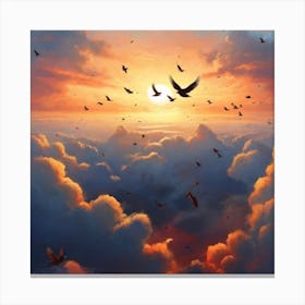 Birds In The Sky 1 Canvas Print