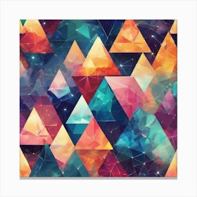 Geometric Triangles Canvas Print