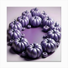 Purple Pumpkins 1 Canvas Print