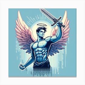 Angel With Sword Canvas Print