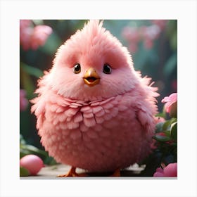 Pink Bird Canvas Print