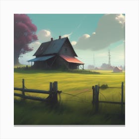 House In The Countryside 8 Canvas Print