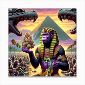 Egyptian God Bud Canvas Print