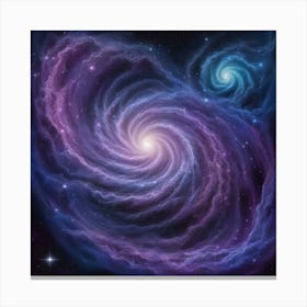 Galaxy In Space Canvas Print