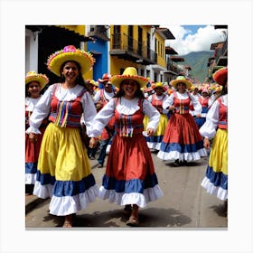 Ecuadorian Dancers 7 Canvas Print