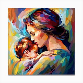 Mother And Child 8 Canvas Print