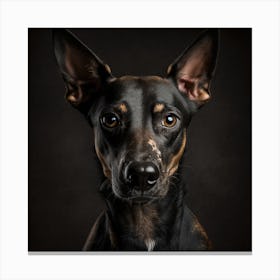 Portrait Of A Dog 3 Canvas Print