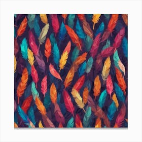 Colorful Feathers 7 Canvas Print