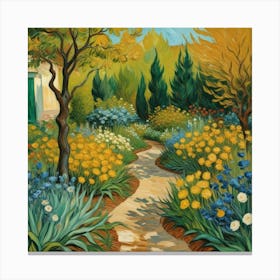 In The Garden van Gogh wall art Art Print 2 Canvas Print