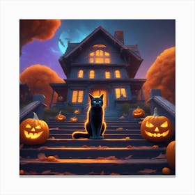 Halloween House 18 Canvas Print