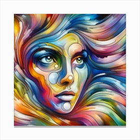 Portrait of a woman Canvas Print