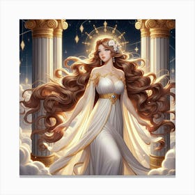  Ancient Greek Goddess  Canvas Print