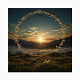 Circle Of Light Canvas Print