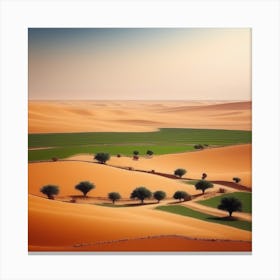 Desert Landscape - Desert Stock Videos & Royalty-Free Footage 4 Canvas Print