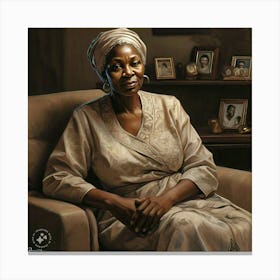 Portrait Of An African Woman Canvas Print