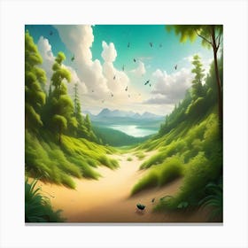 Landscape Painting Canvas Print