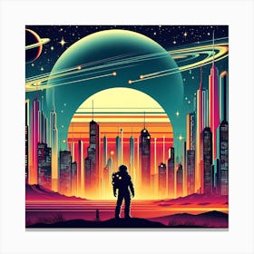 Sci-Fi Painting Canvas Print