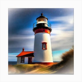 Photograph - Lighthouse By Sarah M Canvas Print