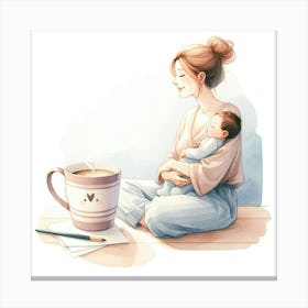 Mother And Child Canvas Print