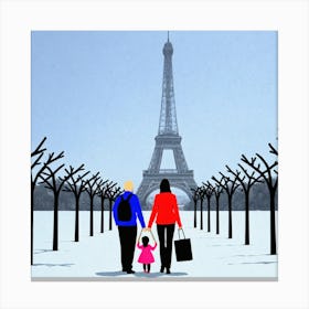 Paris Eiffel Tower 12 Canvas Print