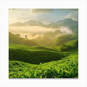 Rolling green hills 1 Canvas Print